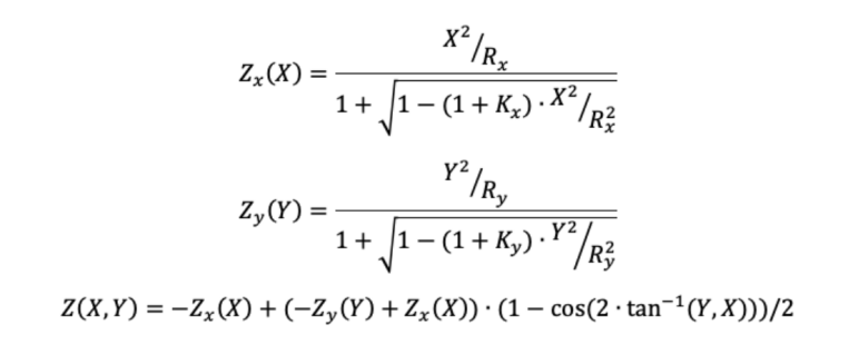 expression for a toroidal surface